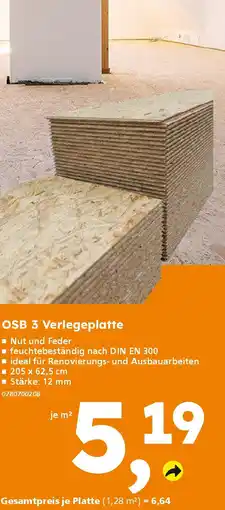 Globus Baumarkt OSB 3 Verlegeplatte Angebot