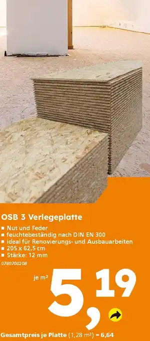Globus Baumarkt OSB 3 Verlegeplatte Angebot