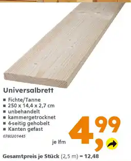 Globus Baumarkt Universalbrett Angebot