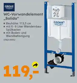 Globus Baumarkt GROHE WC-Vorwandelement ,,Solido" Angebot