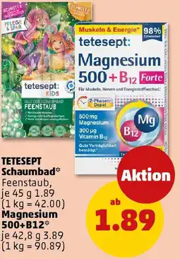 PENNY TETESEPT Schaumbad Magnesium 500+B12 Angebot