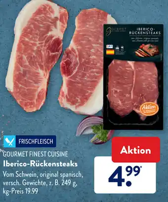 Aldi Süd Gourmet Finest Cuisine Iberico Rückensteaks Angebot