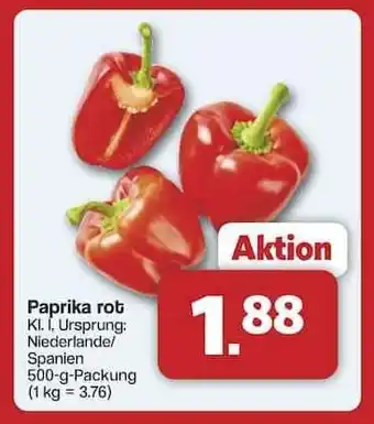 Famila Nord Ost Paprika rot Angebot