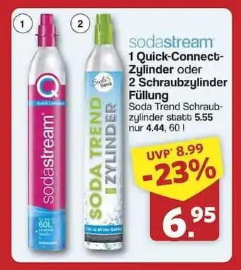 Famila Nord Ost SodaStream Quick-Connect-Zylinder oder Schraubzylinder Füllung Angebot