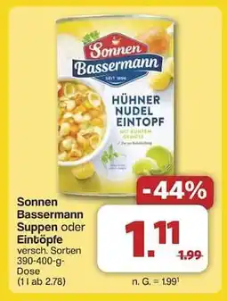 Famila Nord Ost Sonnen Bassermann Suppen oder Eintöpfe Angebot