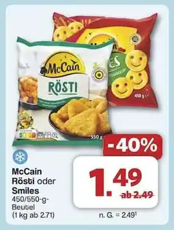 Famila Nord Ost McCain Rösti oder Smiles Angebot