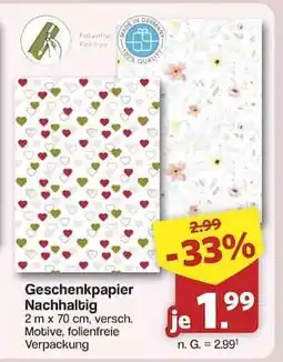 Famila Nord Ost Geschenkpapier Nachhaltig Angebot
