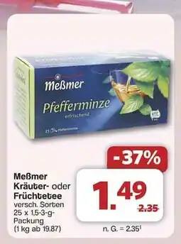 Famila Nord Ost Meßmer Kräuter- oder Früchtetee Angebot