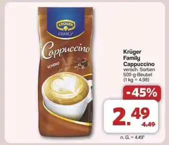 Famila Nord Ost KRÜGER Family-Cappuccino Angebot