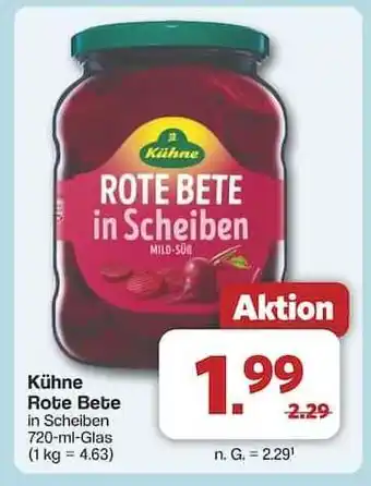 Famila Nord Ost Kühne Rote Bete in Scheiben Angebot