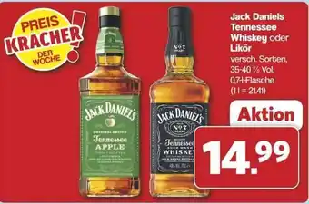 Famila Nord Ost Jack Daniels Tennessee Whiskey oder Likör Angebot