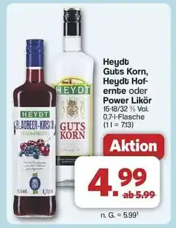 Famila Nord Ost Heydt Guts Korn, Heydt Hofernte oder Power Likör Angebot