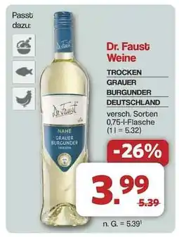 Famila Nord Ost Dr. Faust Weine Angebot