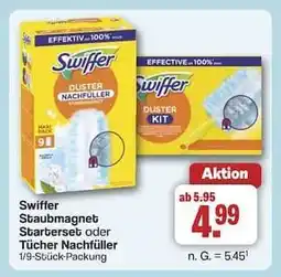 Famila Nord Ost Swiffer Staubmagnet Starterset oder Tücher Nachfüller Angebot