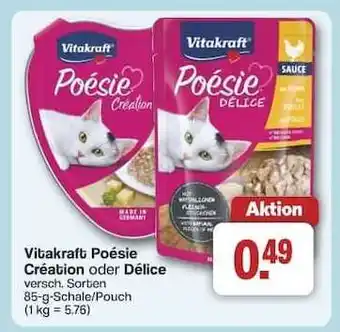 Famila Nord Ost Vitakraft Poésie Création oder Délice Angebot