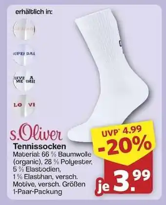 Famila Nord Ost s.Oliver Tennissocken Angebot