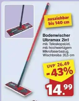 Famila Nord Ost Bodenwischer Ultramax 2in1 Angebot