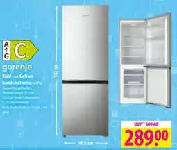 Famila Nord Ost Gorenje Kühl- und Gefrierkombination RK14CPS4 Angebot