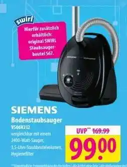 Famila Nord Ost SIEMENS Bodenstaubsauger VS06V212 Angebot