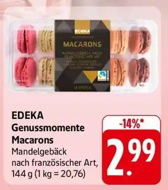 Edeka EDEKA Genussmomente Macarons Angebot