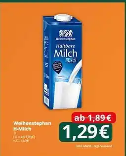 Famila Nord Ost Weihenstephan H-Milch Angebot