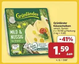 Famila Nord Ost Grünländer Käsescheiben Angebot