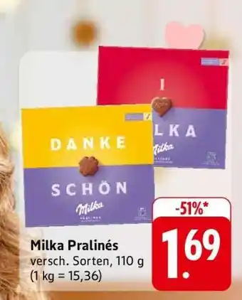 Edeka MILKA Pralinés Angebot