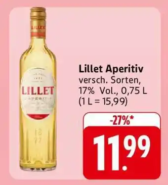Edeka Lillet Aperitiv Angebot