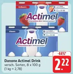 Edeka Danone Actimel Drink Angebot