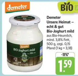 Edeka Demeter Unsere Heimat – echt & gut Bio-Joghurt mild Angebot