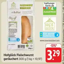Edeka Hofglück Fleischwurst geräuchert Angebot