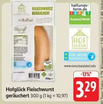 Edeka Hofglück Fleischwurst geräuchert Angebot