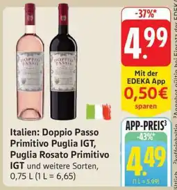 Edeka Doppio Passo Primitivo Puglia IGT, Puglia Rosato Primitivo IGT Angebot
