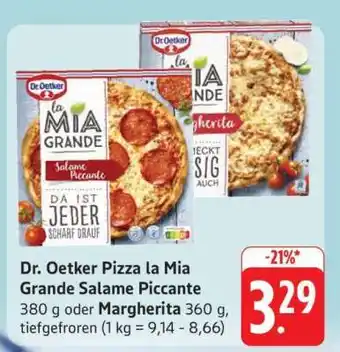 Edeka Dr. Oetker Pizza la Mia Grande Salame Piccante Angebot