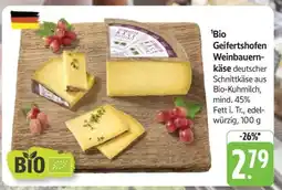 Edeka Bio Geifertshofen Weinbauernkäse Angebot