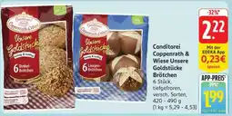Edeka Conditorei Coppenrath & Wiese Unsere Goldstücke Brötchen Angebot