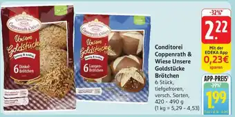 Edeka Conditorei Coppenrath & Wiese Unsere Goldstücke Brötchen Angebot