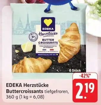 Edeka EDEKA Herzstücke Buttercroissants Angebot