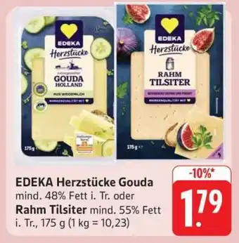 Edeka EDEKA Herzstücke Gouda oder Rahm Tilsiter Angebot