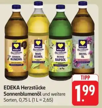 Edeka EDEKA Herzstücke Sonnenblumenöl und weitere Sorten Angebot