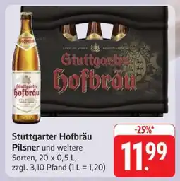 Edeka Stuttgarter Hofbräu Pilsner Angebot