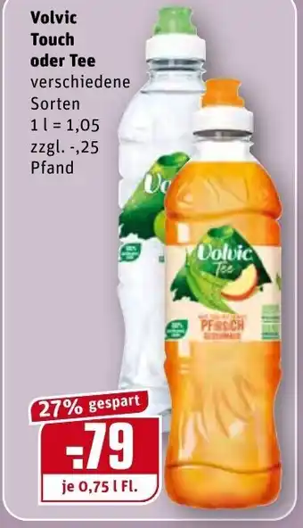 REWE Volvic Touch oder Tee 1L Angebot