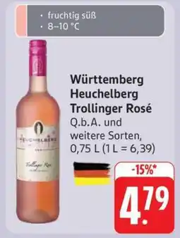 Edeka Württemberg Heuchelberg Trollinger Rosé Angebot