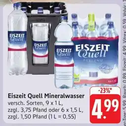 Edeka EISZEIT QUELL Mineralwasser Angebot