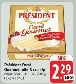 Edeka Président Carré Gourmet mild & cremig Angebot