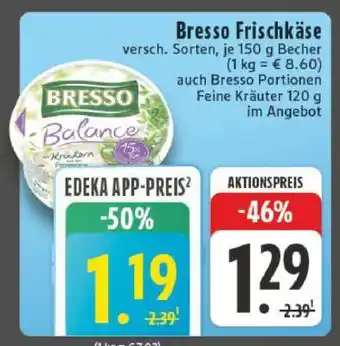 Edeka Bresso Frischkäse Angebot
