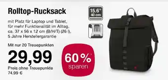 Edeka Rolltop-Rucksack Angebot
