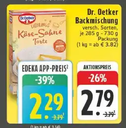 Edeka Dr. Oetker Backmischung Angebot