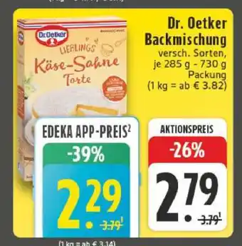 Edeka Dr. Oetker Backmischung Angebot