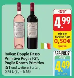 Edeka Doppio Passo Primitivo Puglia IGT, Puglia Rosato Primitivo IGT Angebot